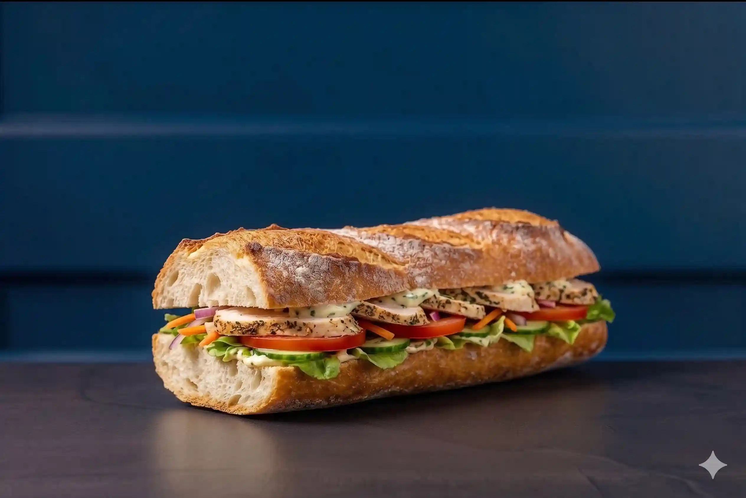 Poulet crudités