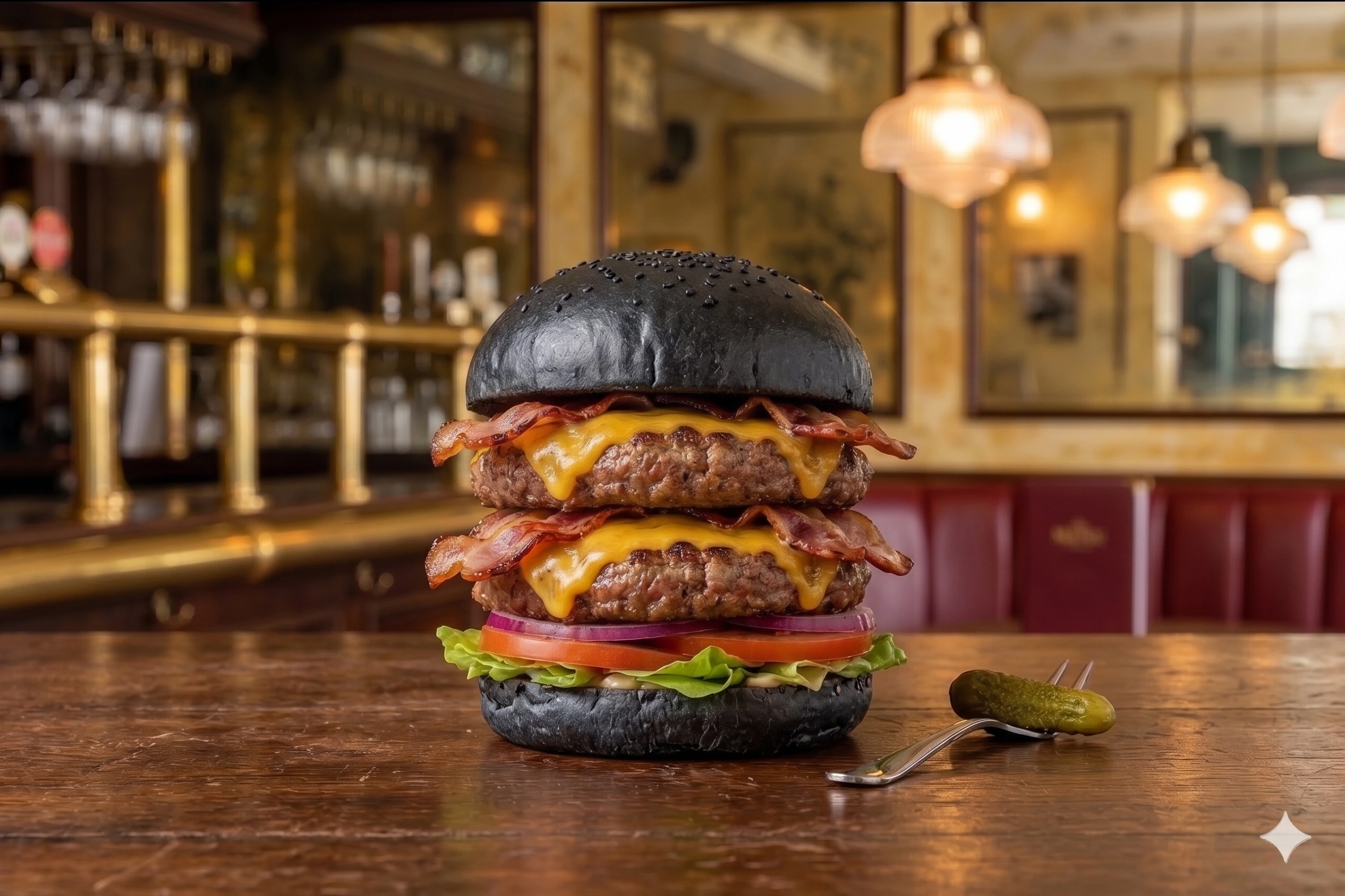 Double Black Bacon Burger